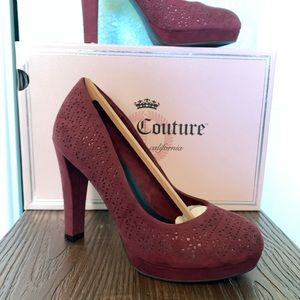 Juicy Couture maroon 5in. heels